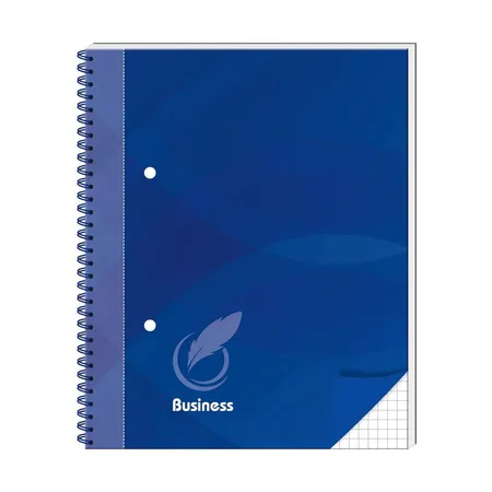 RNK Verlag Spiral-Kladde mit 96 karierten Seiten, DIN A5, 70gm², blau