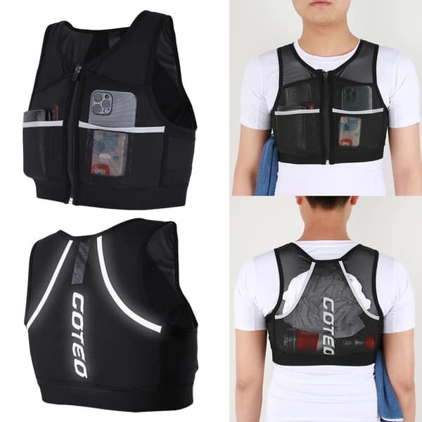 Hydreringsløpevest Reflekterende Sykkelløping Maraton - Medium