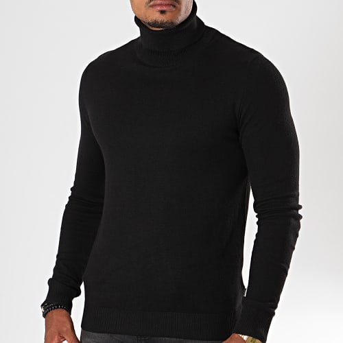 Pull Col Roulé Emil Noir