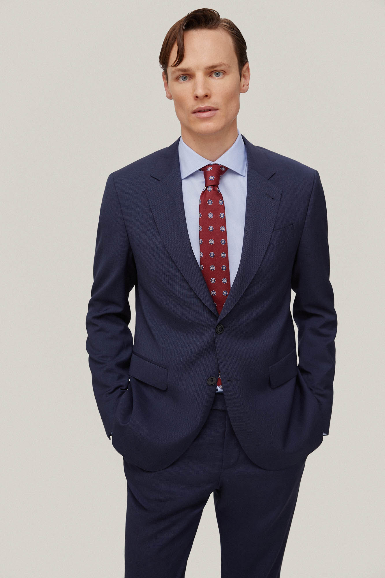 Terno slim fit - Azul