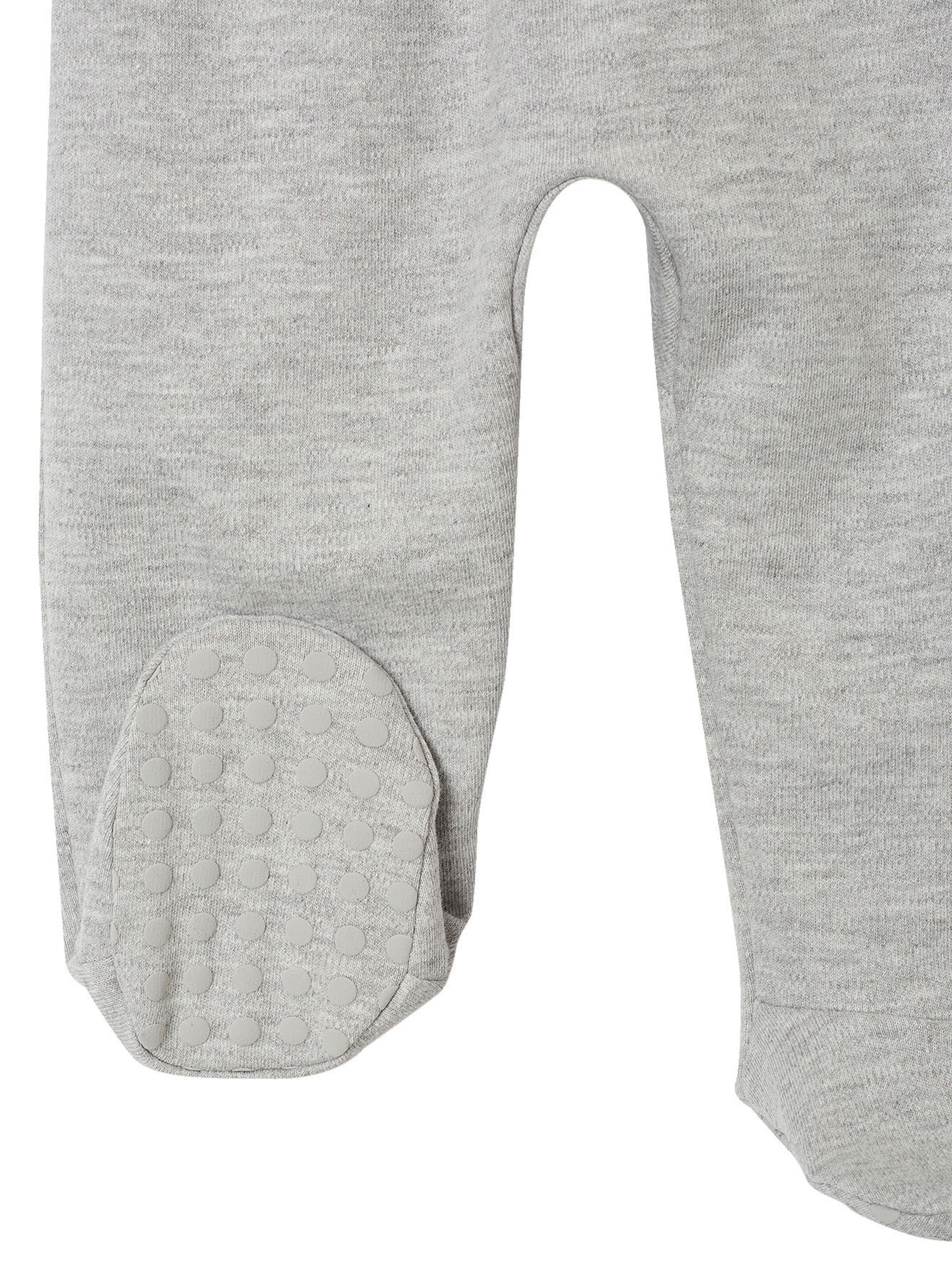 Vertbaudet Bio-Kollektion: 2er-Pack Baby Schlafanzüge mit Druckknöpfen grau meliert