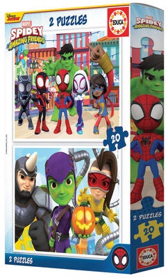 Spidey and His Amazing Friends Puslespill 2x20 Brikker