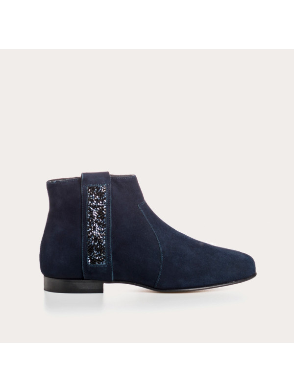 Bottines Lolita Peau Nuit - Reqins