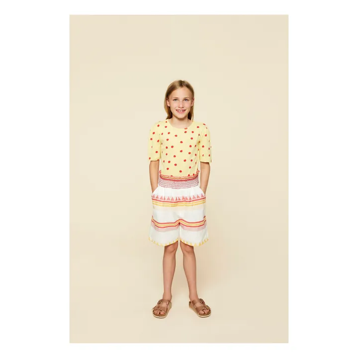 A Monday in Copenhagen Short Claudia Pineapple | Blanc
