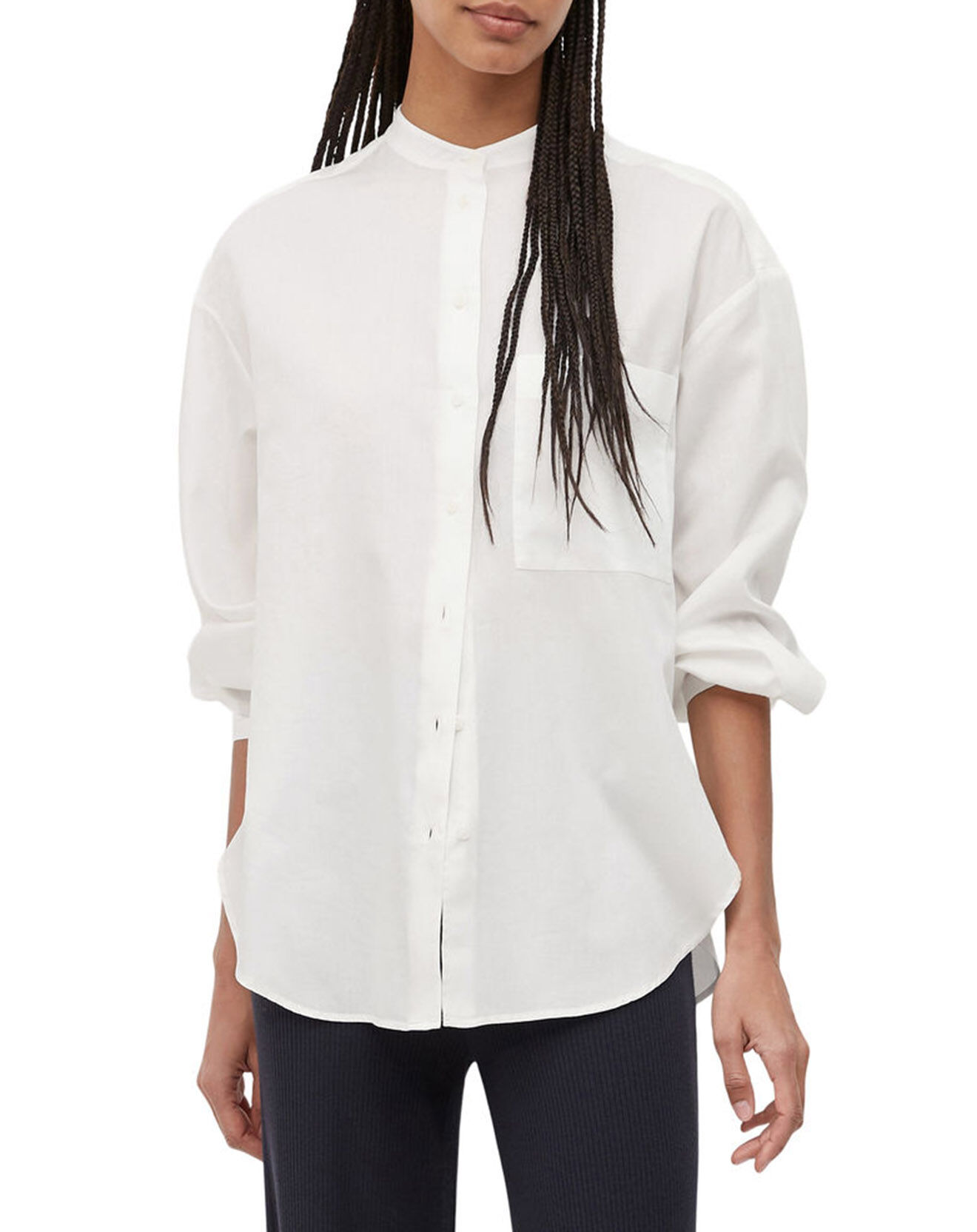 Marc O'Polo Chemise manches longues Col Mao écrue