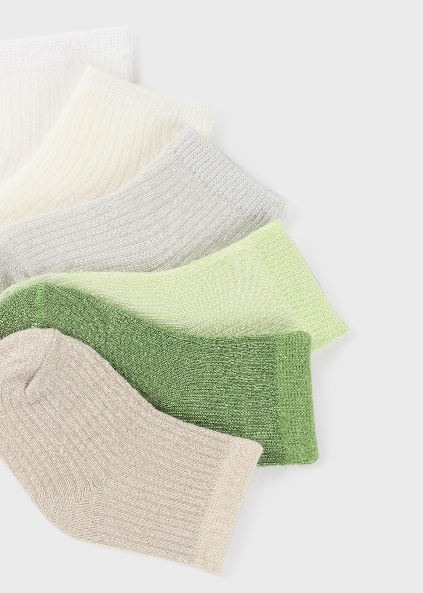 Conjunto de 6 meias LENZING™ ECOVERO™ de viscose para recém-nascidos, azuis.