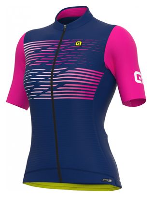 Maillot Manches Courtes Femme Alé Logo Fuchsia