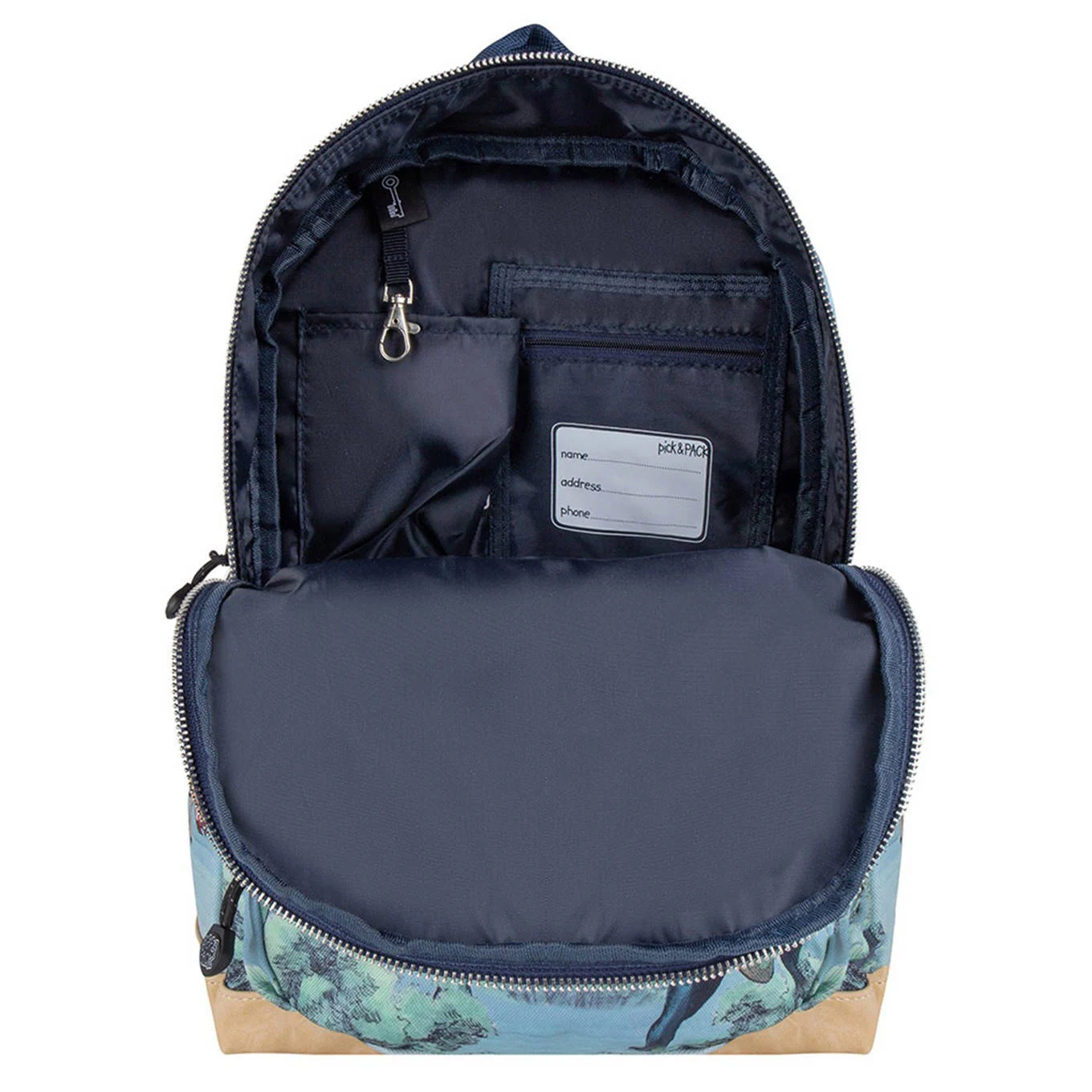 Pick & Pack rugzak All About Dinos M blauw