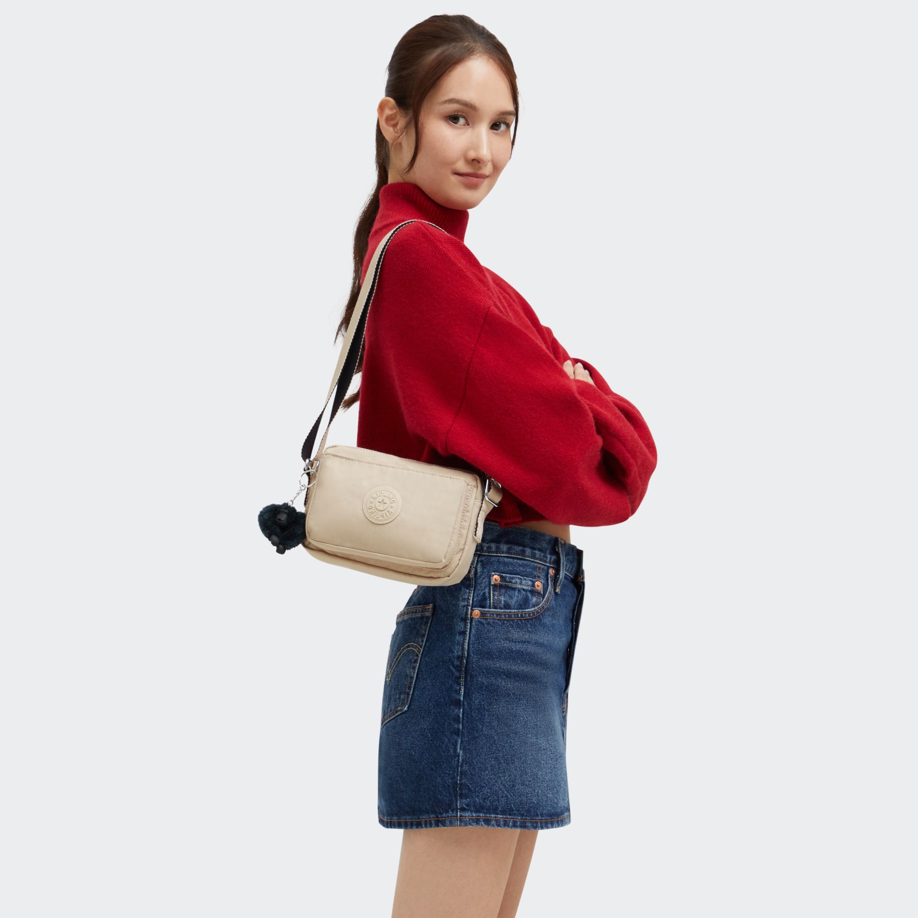 ABANU Mini Sac à Bandoulière avec Sangle Ajustable - Back To Beige