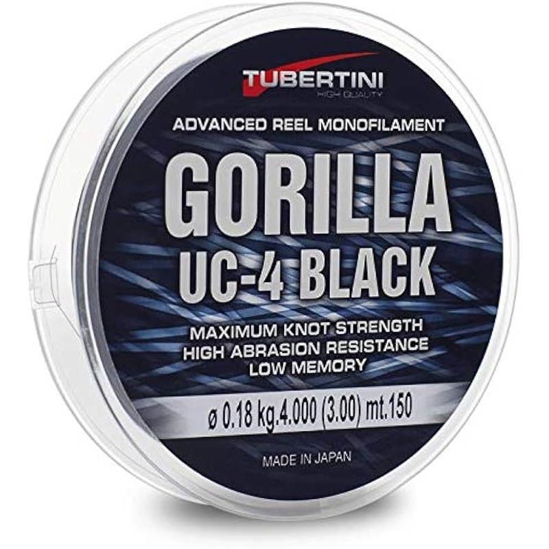 Nylon Tubertini Gorilla Uc-4 Black - 150M