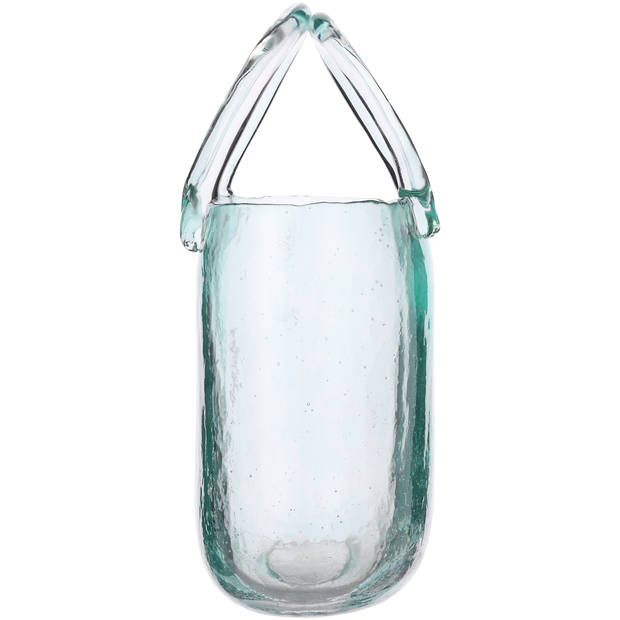 Blokker Glazen Tas Vaas - 19x9,5x27 cm
