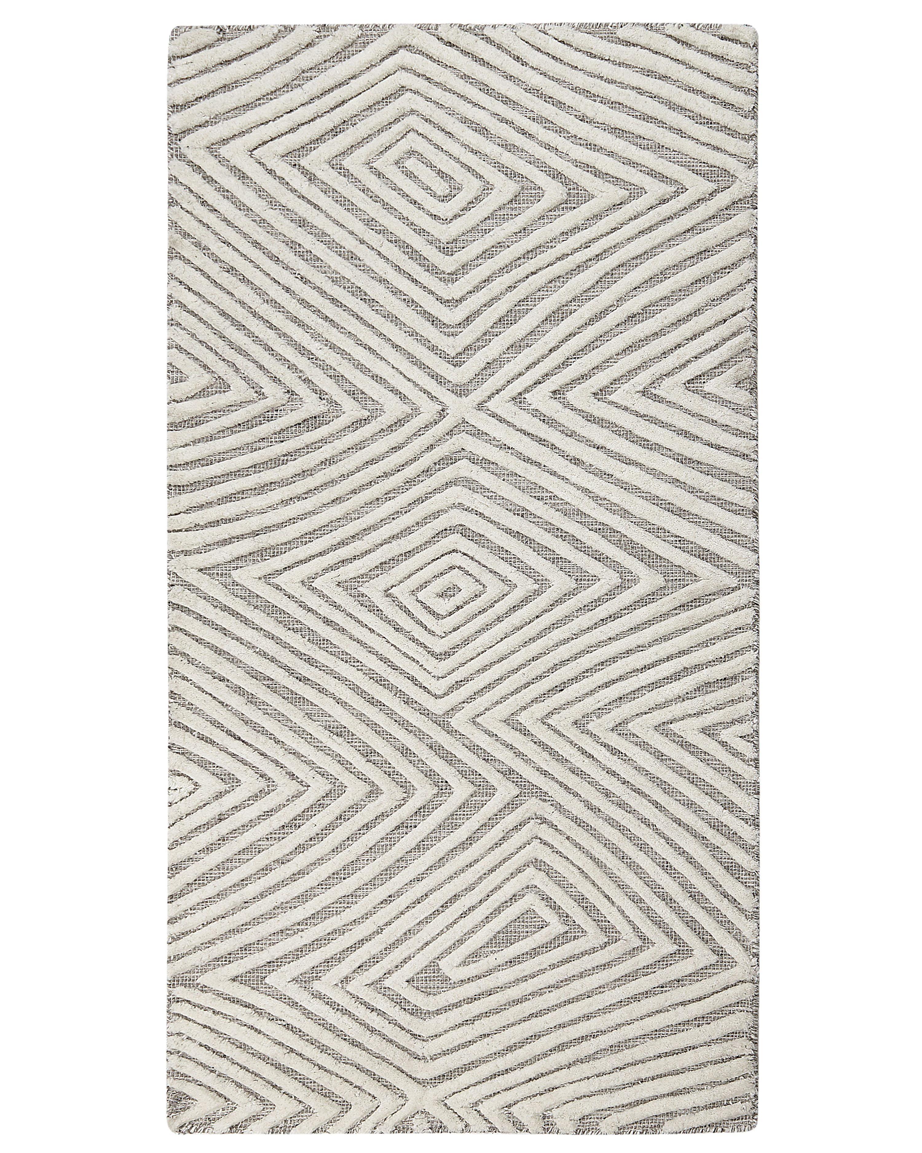 Vloerkleed GOKSUN Grijs 80 x 150 cm Wol