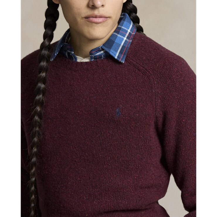 Polo Ralph Lauren DONEGAL WOOL BLEND-LSL-PLO Aged wine donegal