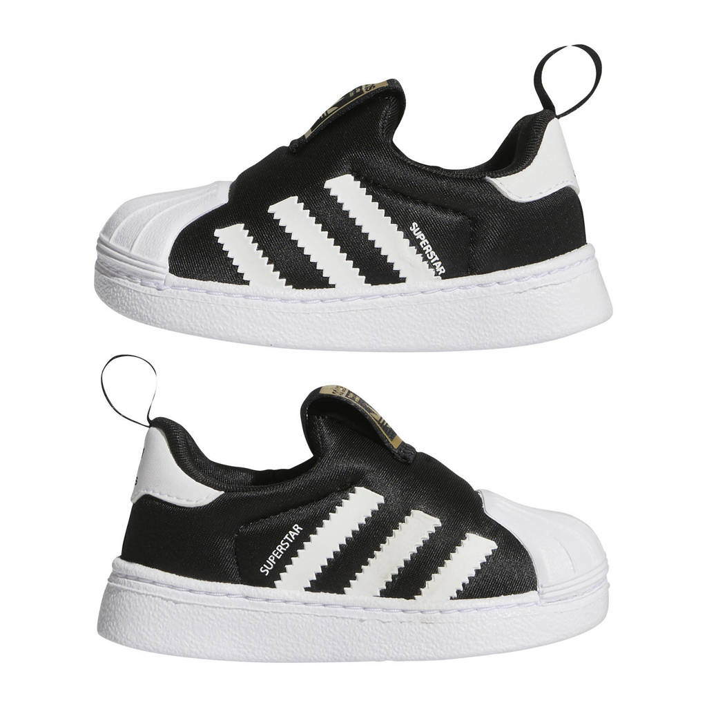 adidas Superstarinstap sneakers zwart/wit