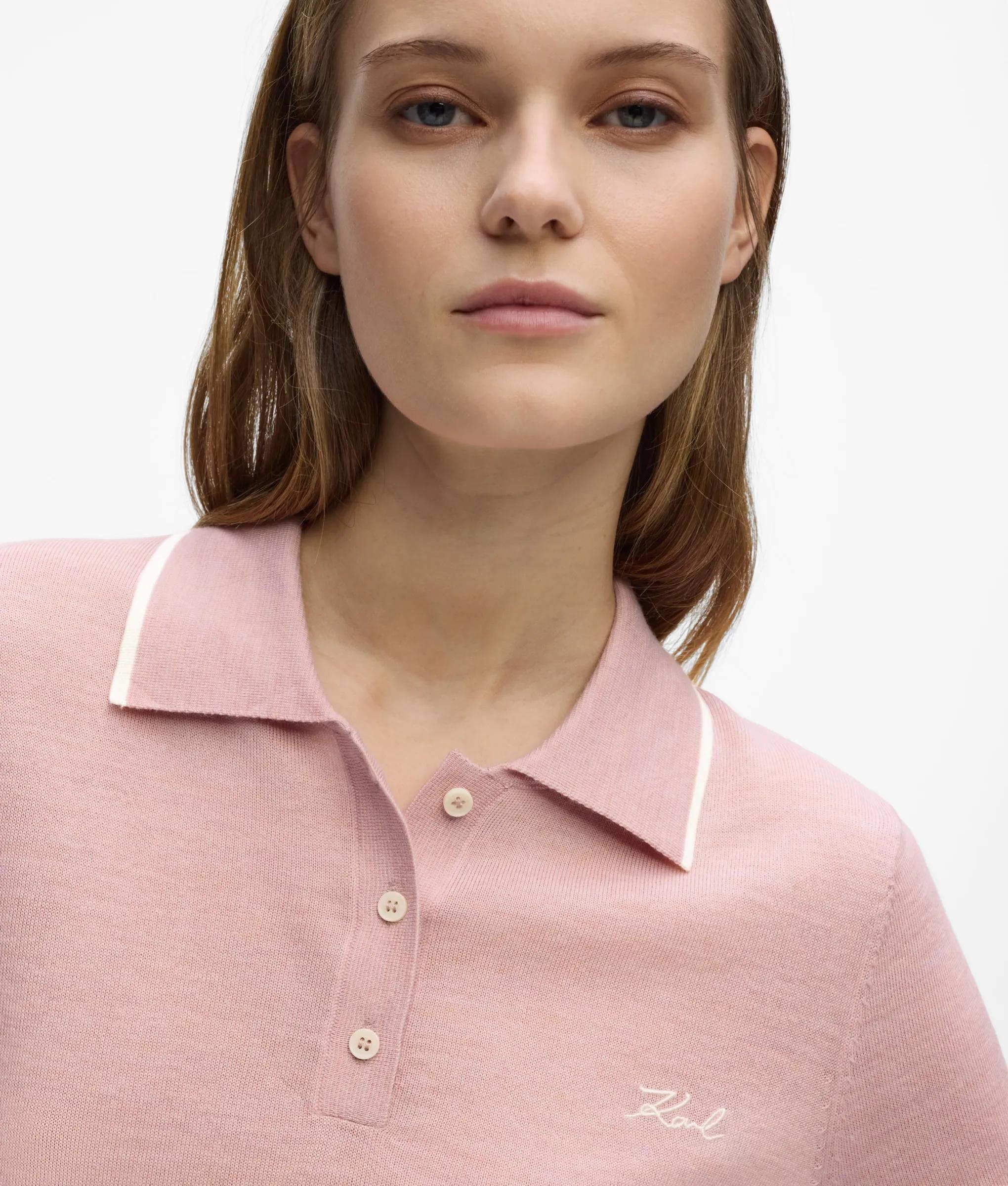 Poloshirt gemaakt van merinoswol