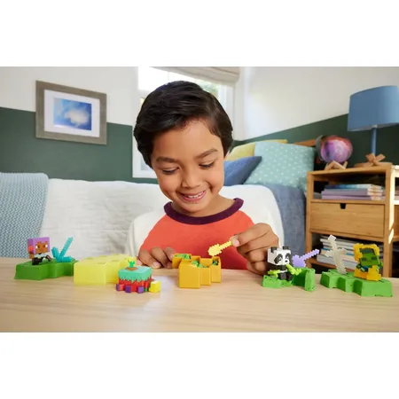 Mattel Minecraft Mini Mode Bergbau, 1 Stück, 4-fach sortiert