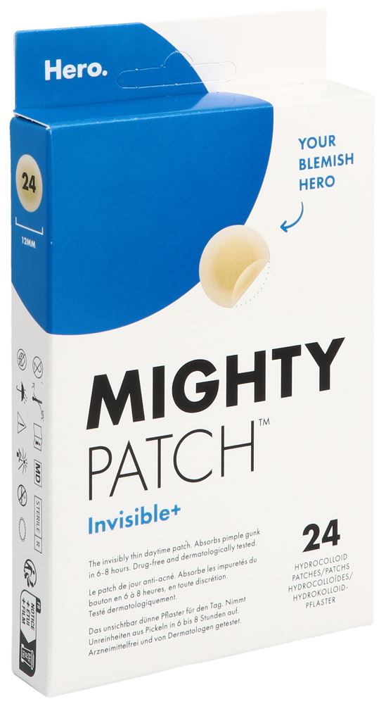 HERO. MIGHTY PATCH Mighty Patch<br>24 Stück, Invisible+