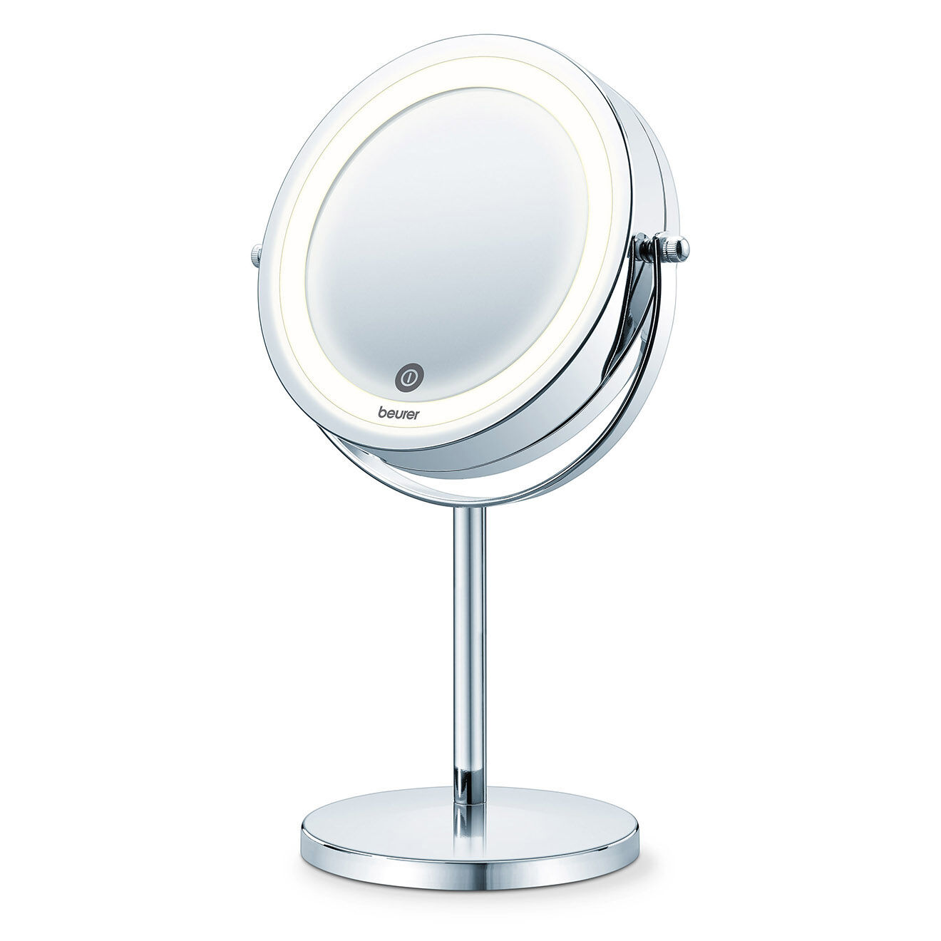 Beurer Miroir cosmétique éclairé grossissement x7 18 LED argenté - D.13 cm