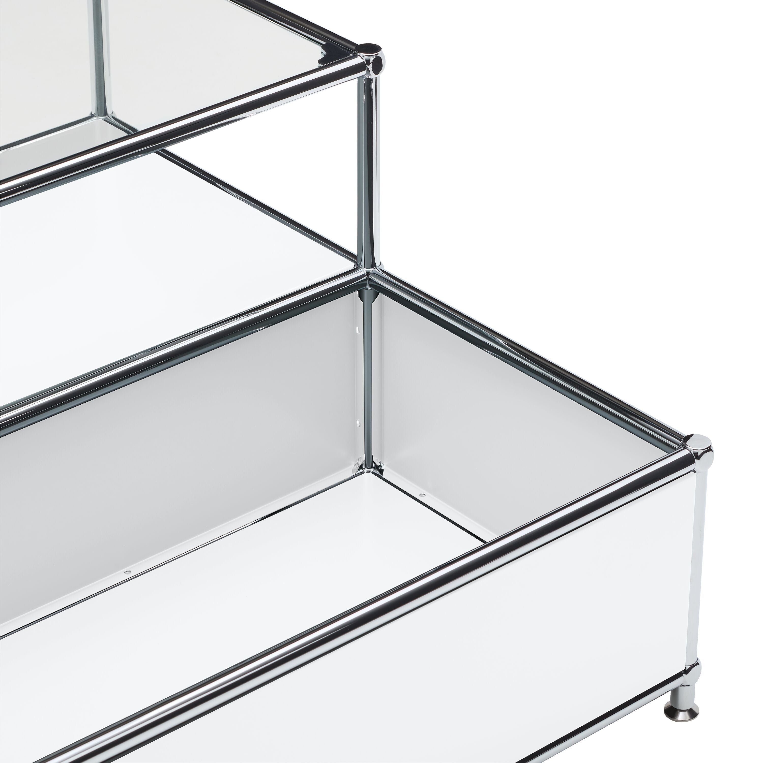 FLEXCUBE Salontisch - Weiss / B: 152.5 cm x T: 77.5 cm x H: 43.5 cm