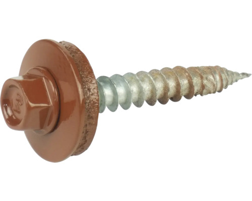 PRECIT schroeven 6 mm x 40 mm koperbruin RAL 8004 Verpakking = 100 stuks