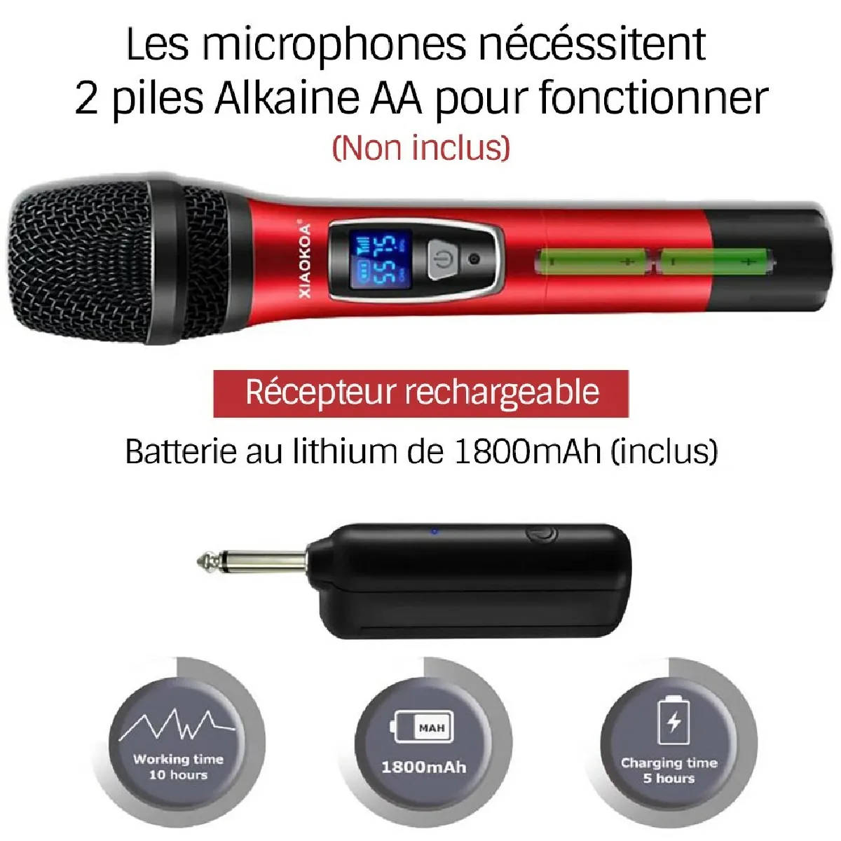 XIAOKOA Microphones UHF