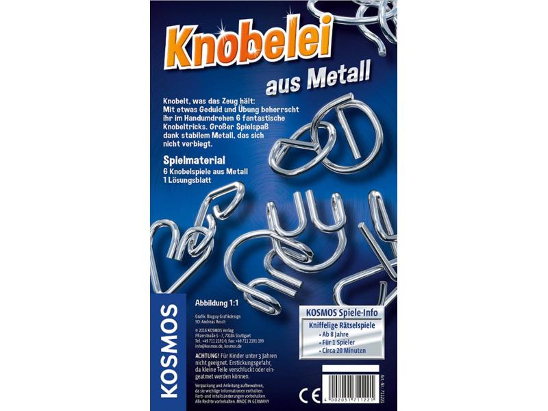Kosmos Knobelspiel Knobelei aus Metall Rätselspiel