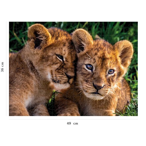 Puzzle 200 pièces Nathan - Adorables lionceaux