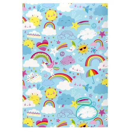 Idena Geschenkpapier 2 m x 70 cm, 1 Rolle, 10-fach sortiert
