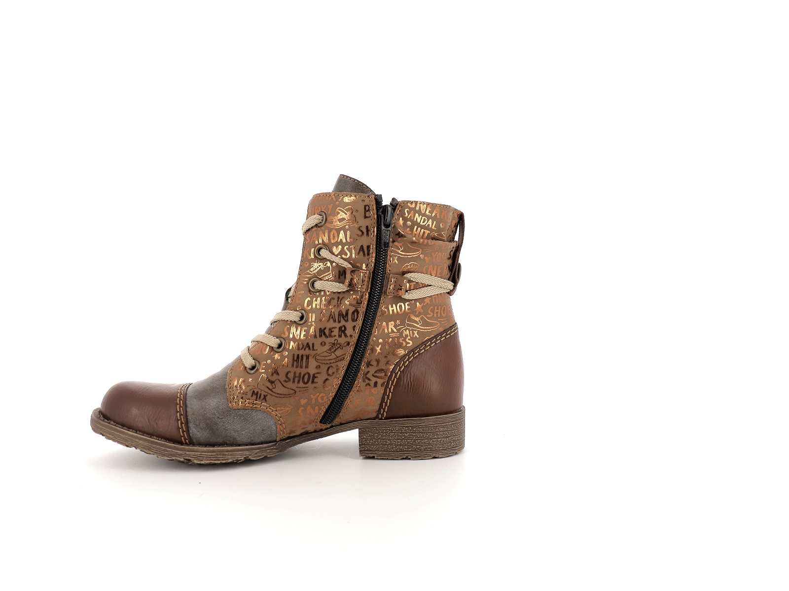 Rieker-70822 Synthétique Marron Moyen