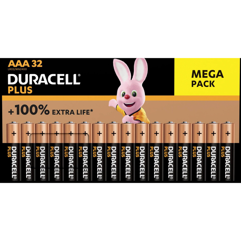 Duracell Batterien Plus Power, AAA/LR03, 32 Stück