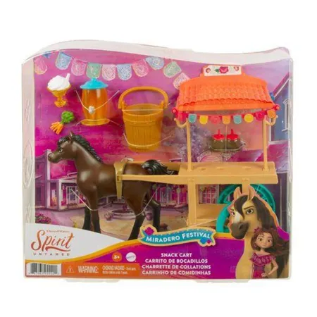 Mattel „Spirit – frei und ungezähmt“ Miradero Festival Imbisswagen mit Pony und Zubehör