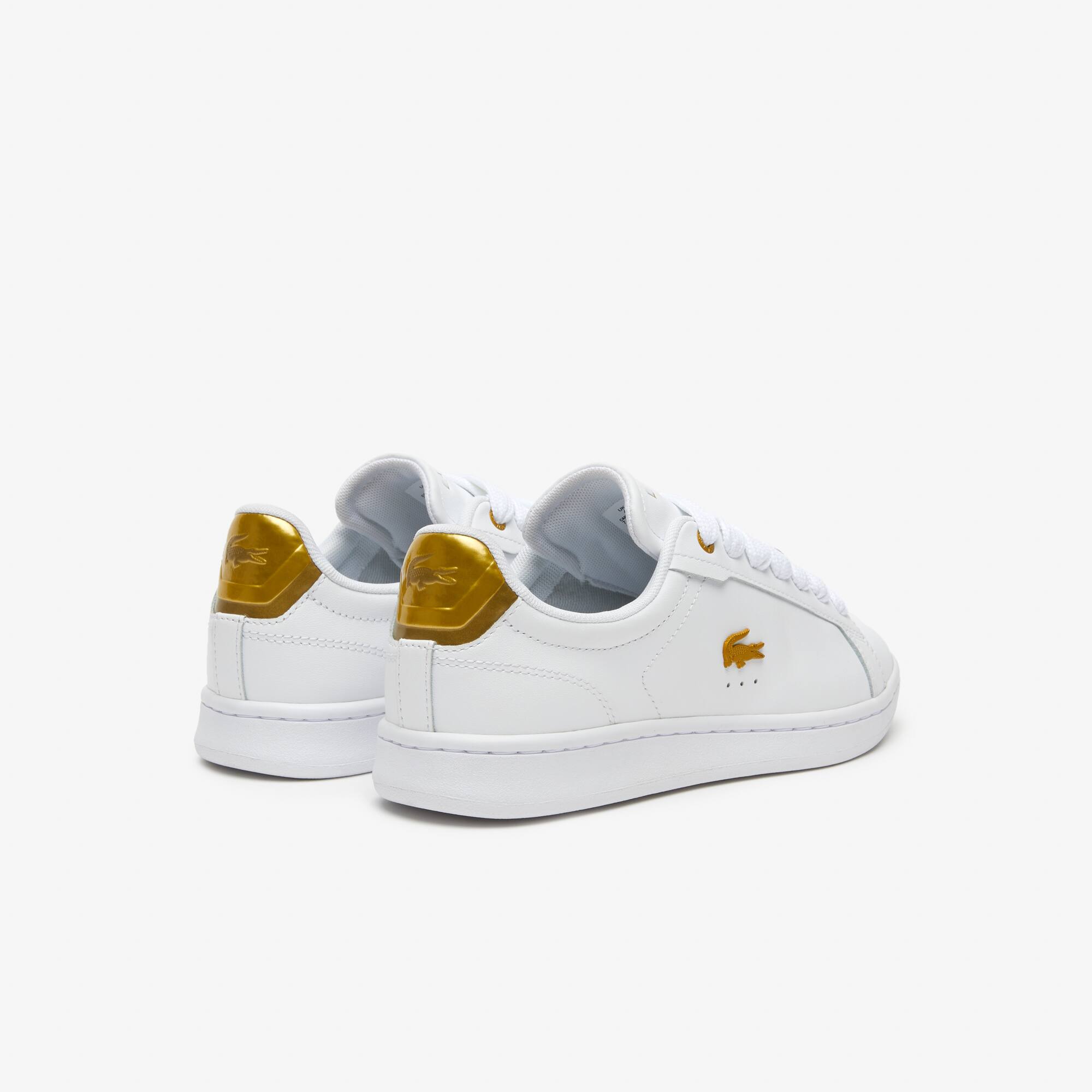 Damen-Sneakers LACOSTE CARNABY PRO aus Leder mit Metallic-Detail Sneakers - Weiss - Lacoste - Damen