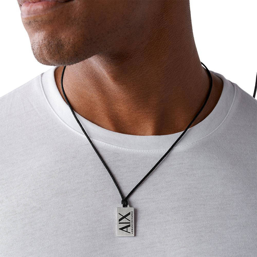 Armani Exchange ketting zilver