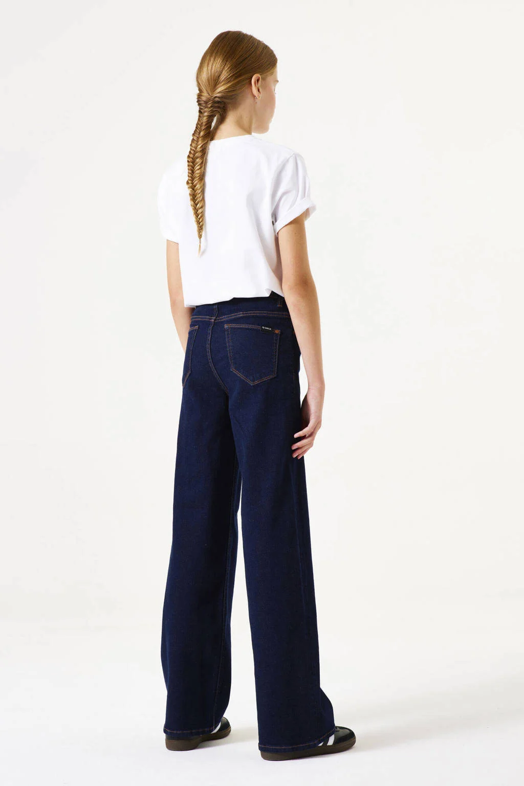 Garcia high waist loose fit jeans dark blue denim