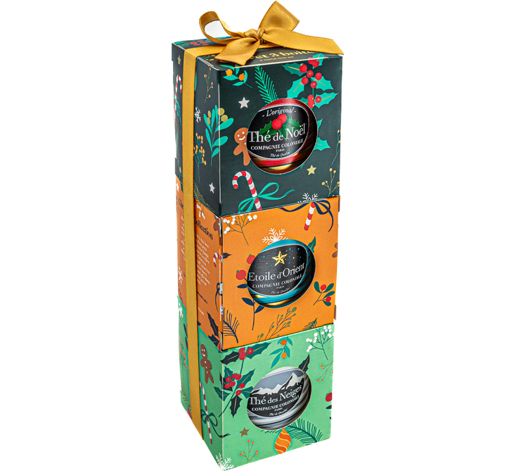 Coffret Thé 3X30g - Noël, Neiges, Orient - COMPAGNIE & CO