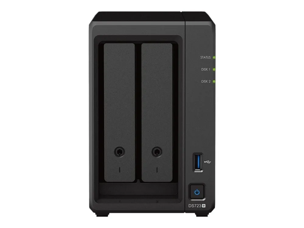 Synology Disk Station DS723  - NAS-server - 2 bays - RAID 0, 1, JBOD - RAM 2 GB - Gigabit Ethernet - iSCSI support