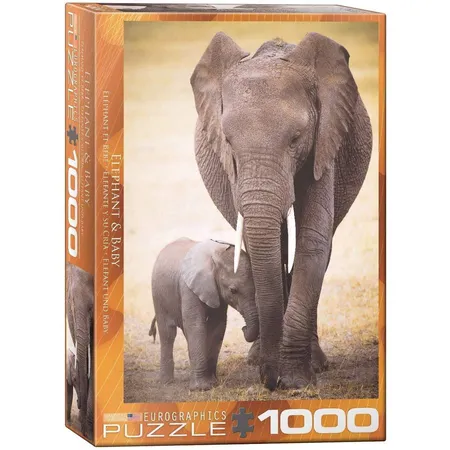 Eurographics Elephant & Baby, 1000 Teile