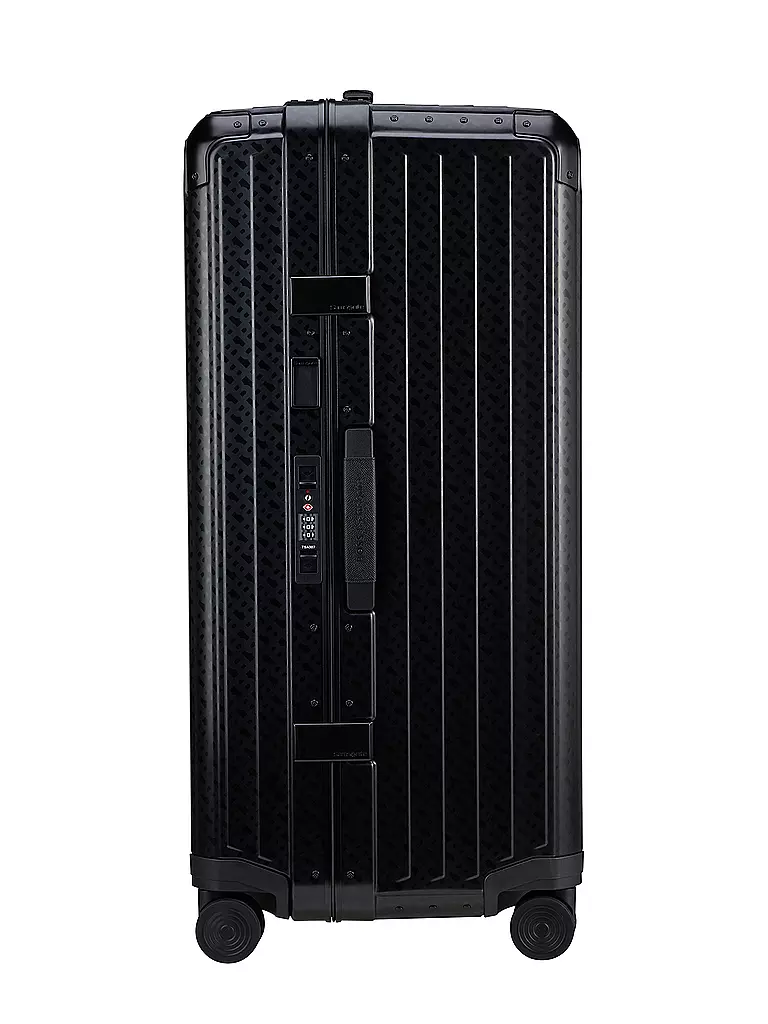 SAMSONITE Trolley TRUNK 80cm graphite monogram schwarz