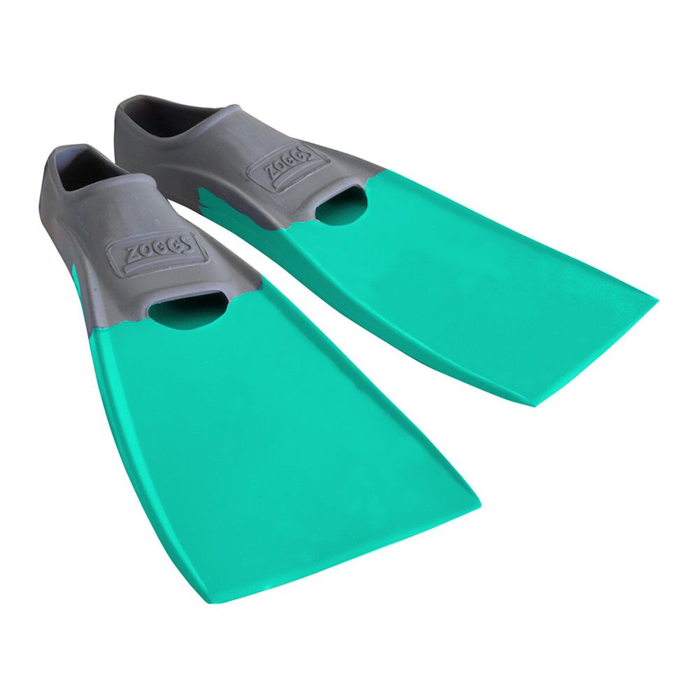 Zoggs LONG BLADE FIN - Palmes grey/aqua