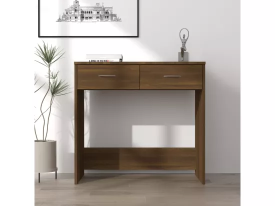 Bureau Chêne marron 80x40x75 cm Bois d'ingénierie