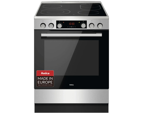 Amica vrijstaand fornuis met keramische kookplaat SHCX 913 100 E, bruikbaar volume 77 l, BxHxD 600 x 850 x 600 mm