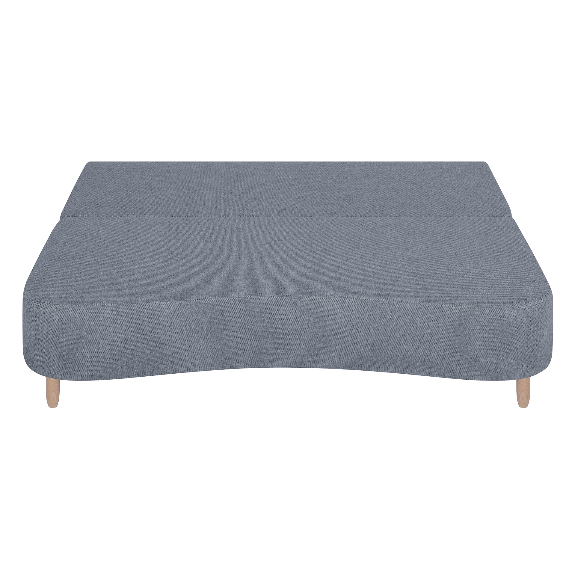Schlafsofa - grau - Federkern - Staukasten