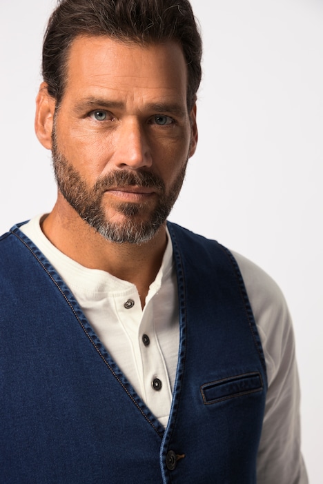 Jeansweste FLEXNAMIC®, V-Ausschnitt