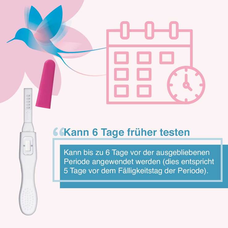 Earlibird Ultrafrüh Schwangerschaftstest Urin Do.P, 2 St