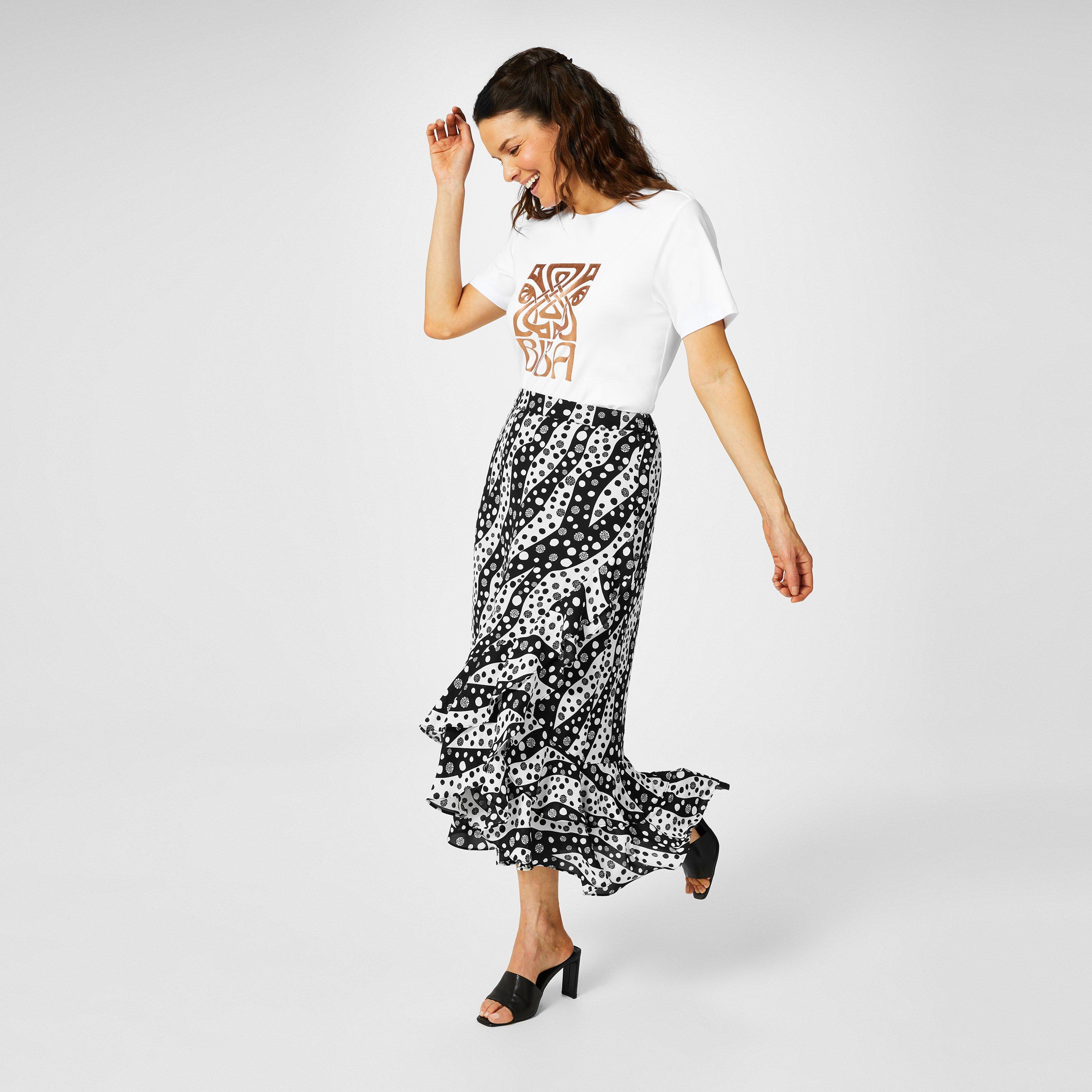 Biba Ruffle Detail Skirt