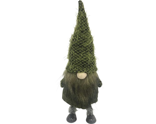 Decoratief figuur Lafiora Kabouter H 27 cm groen