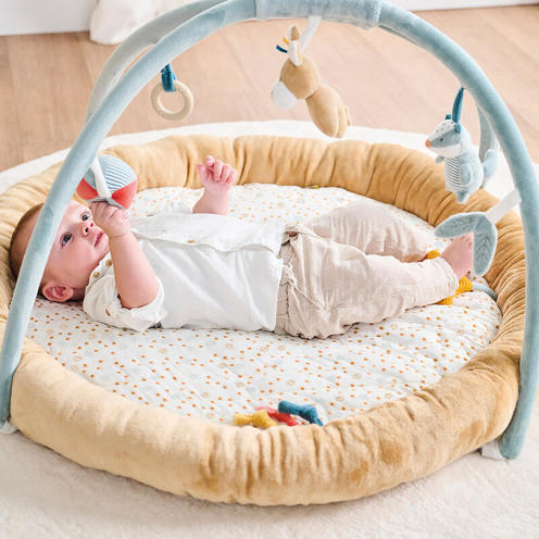 Tapis pouf avec arches Félix&Léo multicolore - NATTOU