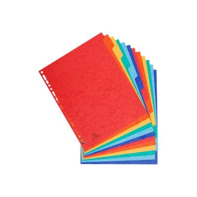 Exacompta Nature Future - Intercalaire 12 positions - A4 Maxi - carte rigide colorée