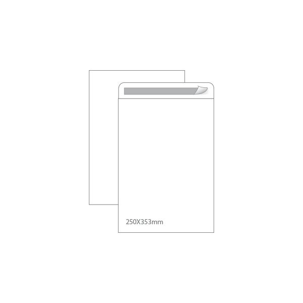 Envelopes Saco 250x353mm 90g Autodex Pack 50 Un. Branco - 1611055
