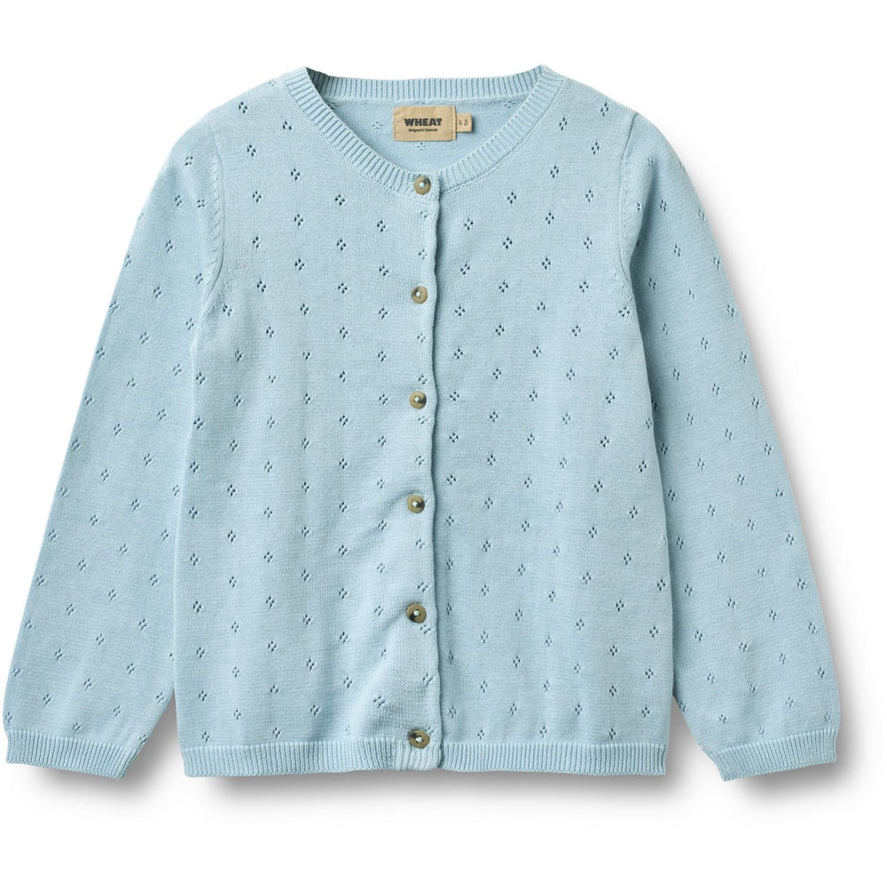 Køb Wheat Summer Sky Strik Cardigan Maia